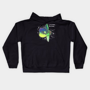 The sunfish, live slow and be dumb Kids Hoodie